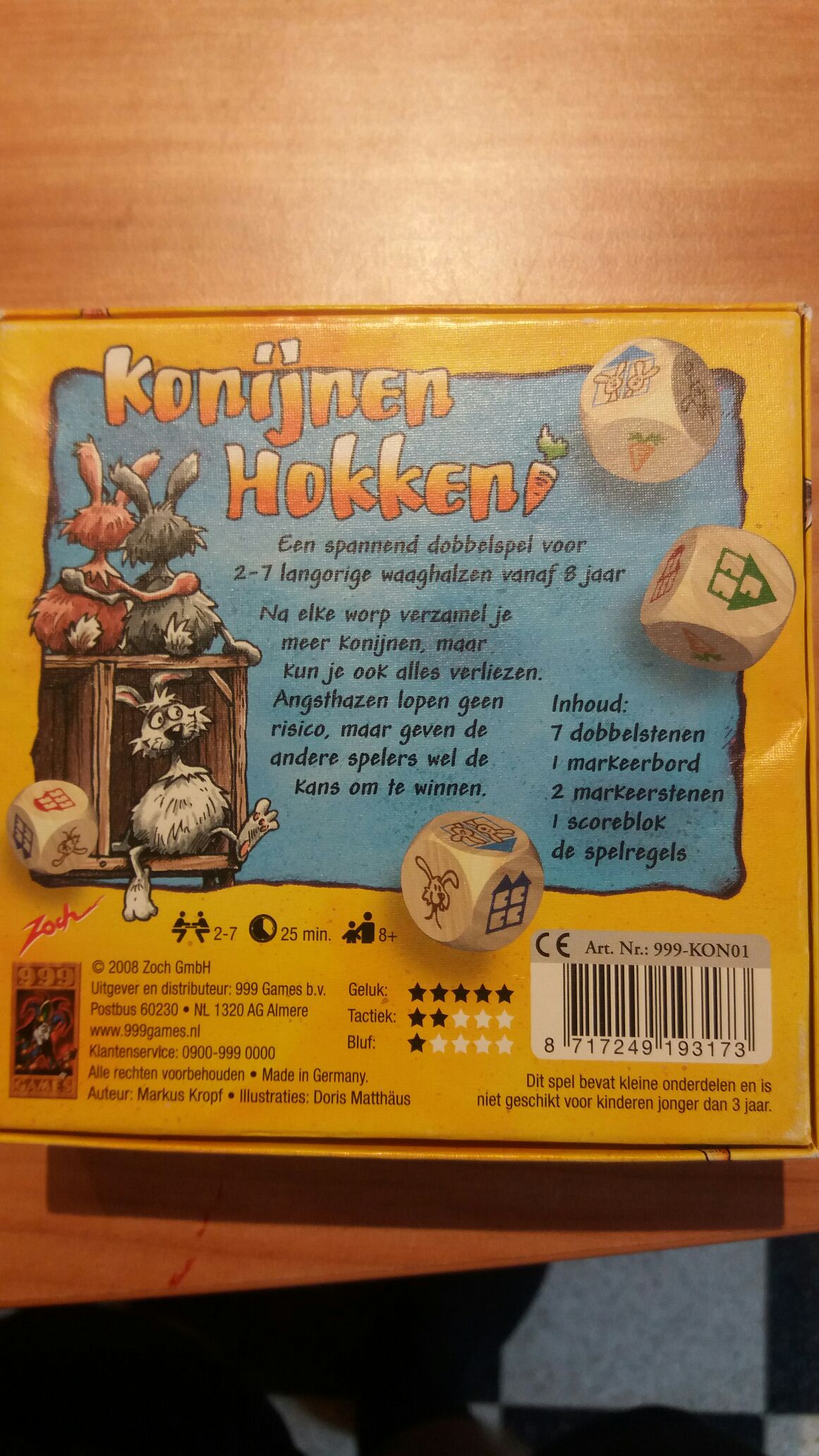 konijnen  hokken  (2-7) board game collectible [Barcode 8717249193173] - Main Image 2