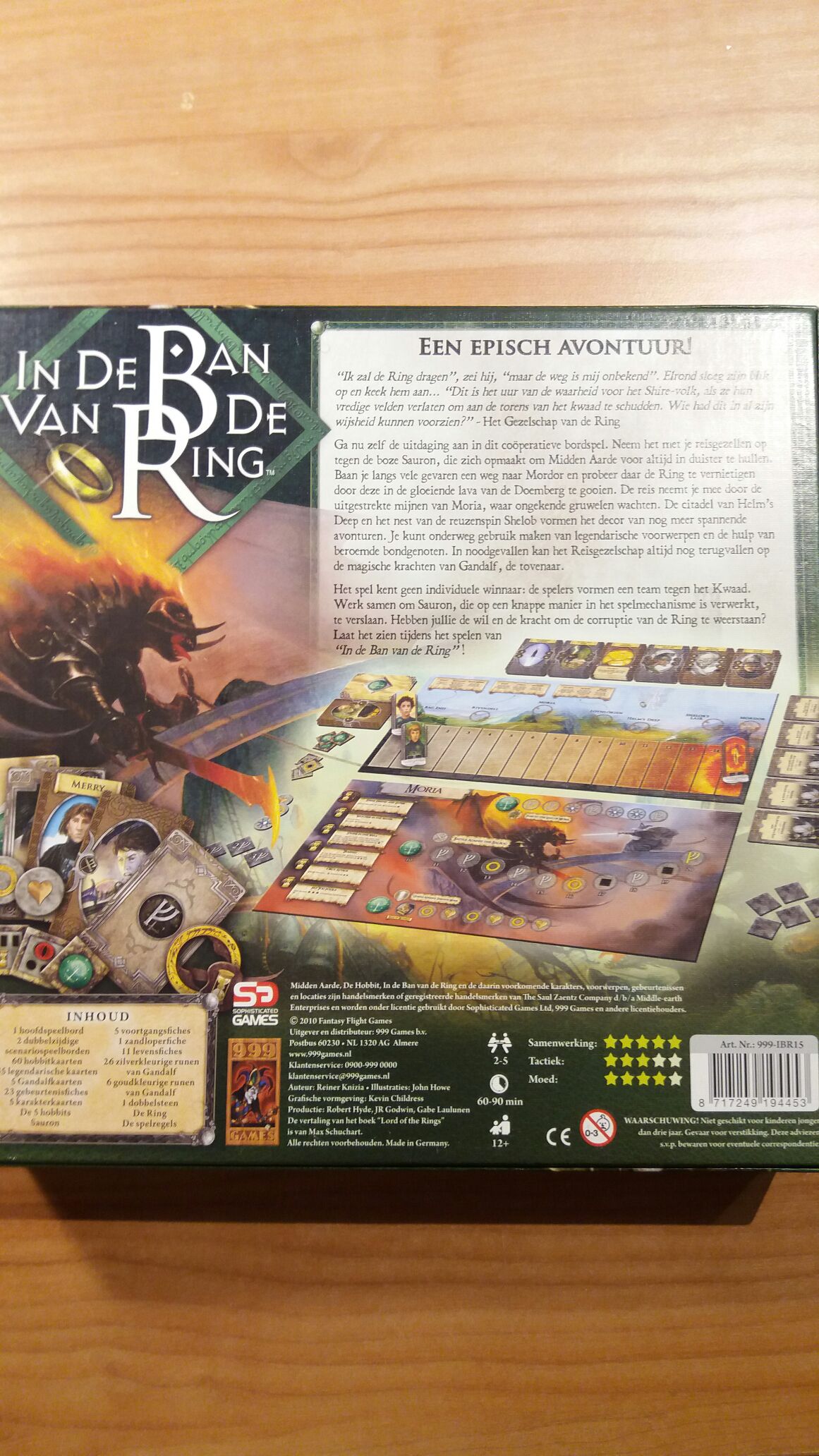 In De Ban Van De Ring  (2-5) board game collectible [Barcode 8717249194453] - Main Image 2