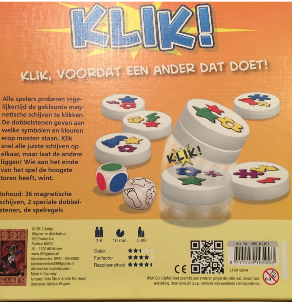 Klik!  (2-6) board game collectible [Barcode 8717249195993] - Main Image 2