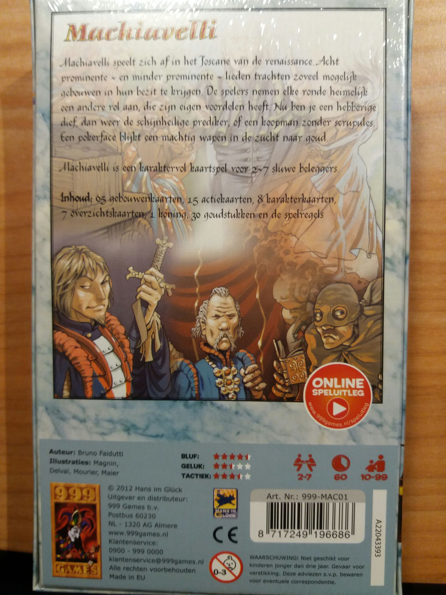 Machiavelli  (2-7) board game collectible [Barcode 8717249196686] - Main Image 2