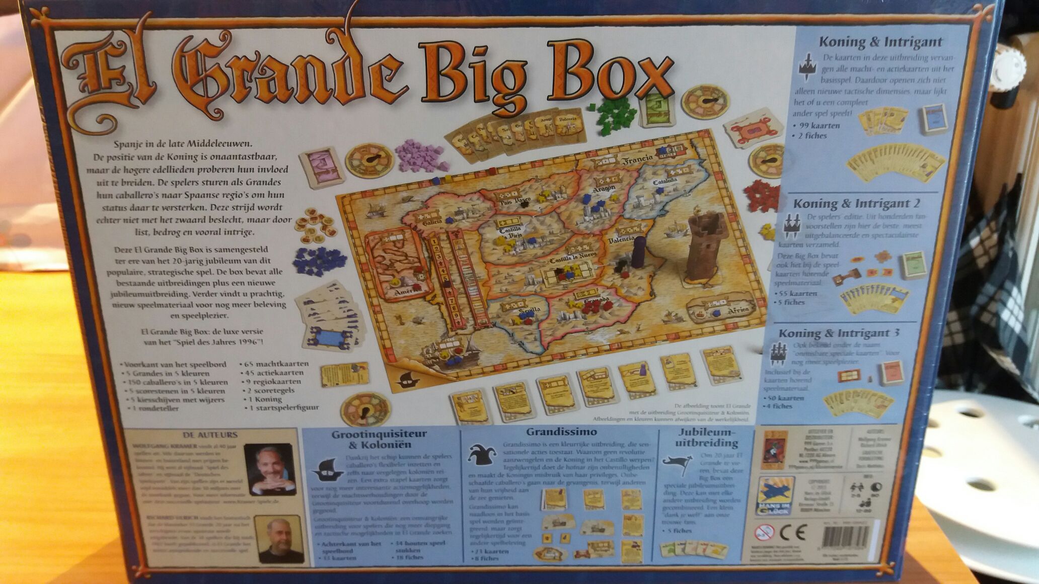 El Grande Big Box  (2-5) board game collectible [Barcode 8717249197584] - Main Image 2
