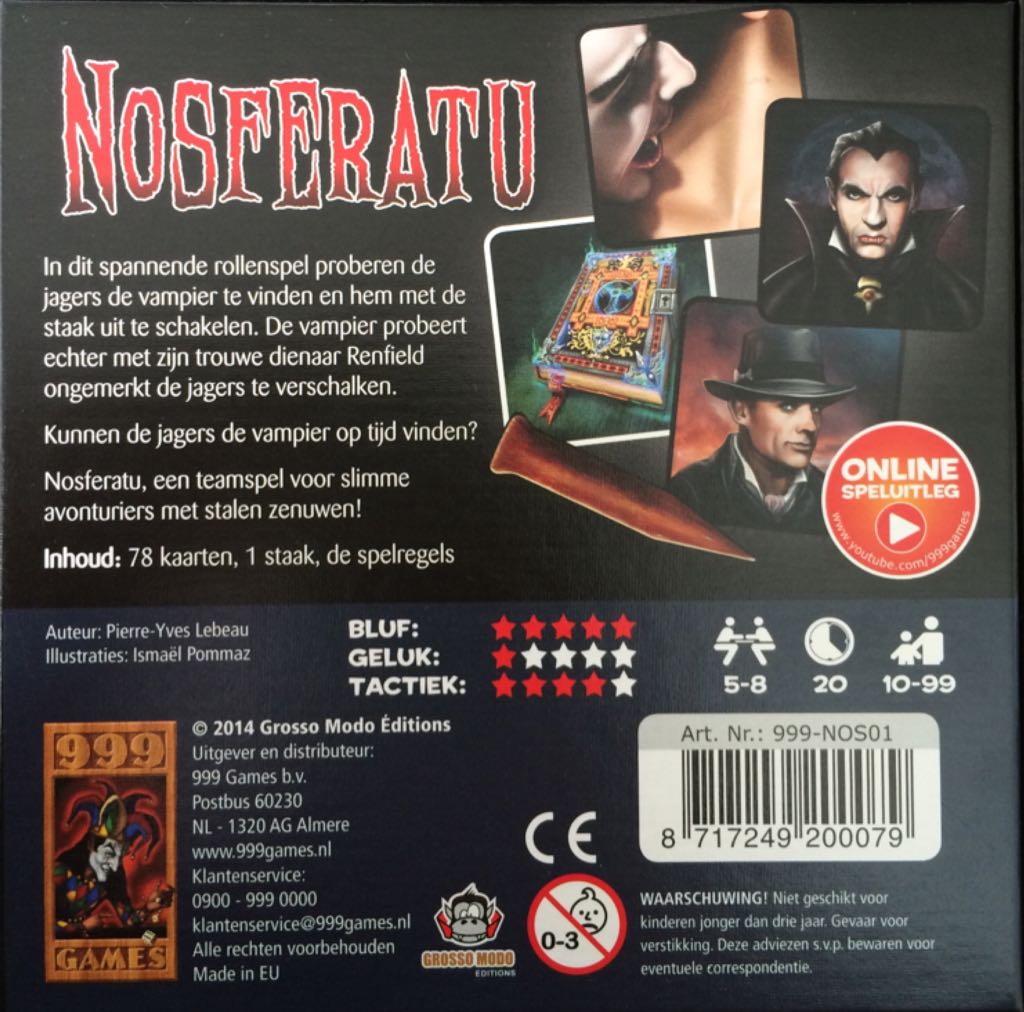 Nosferatu  (5-8) board game collectible [Barcode 8717249200079] - Main Image 2