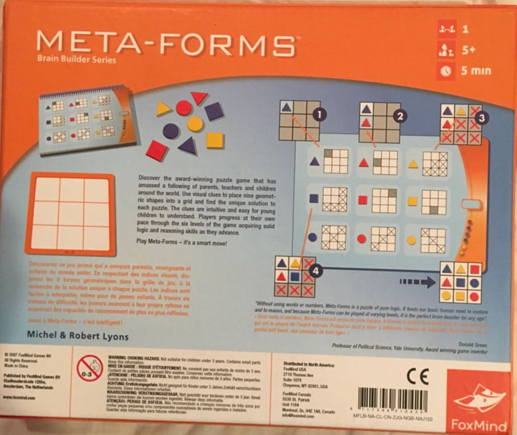 Metaforms Game  (1) board game collectible [Barcode 8717344310420] - Main Image 2