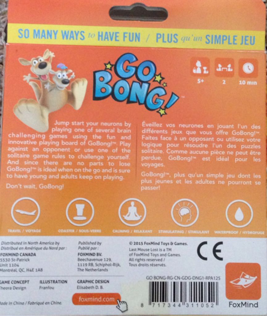 Go Bong!  (1-2) board game collectible [Barcode 8717344311052] - Main Image 2
