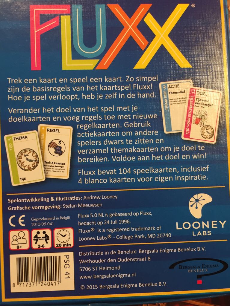 Fluxx  (2-6) board game collectible [Barcode 8717371240417] - Main Image 2