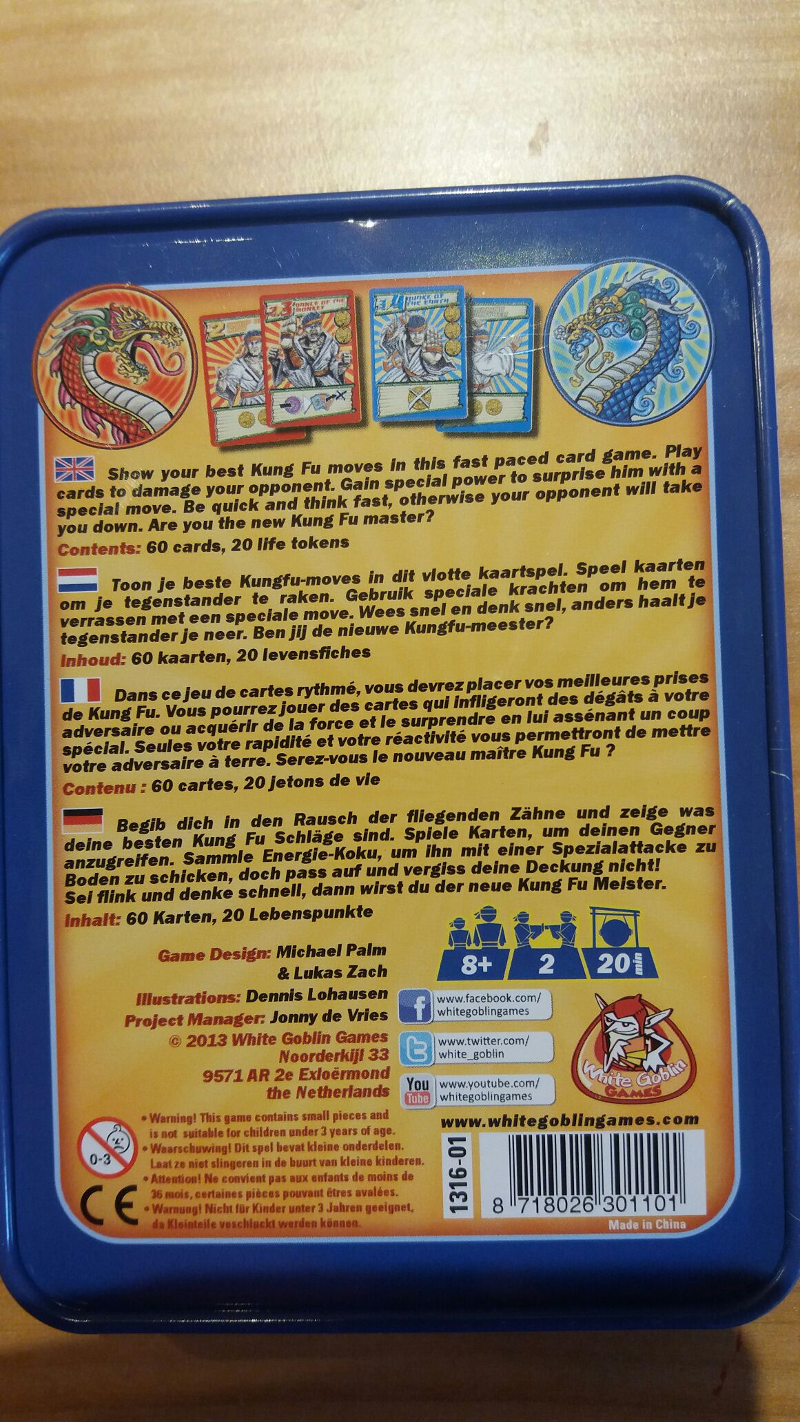 Kung Fu  (2) board game collectible [Barcode 8718026301101] - Main Image 2