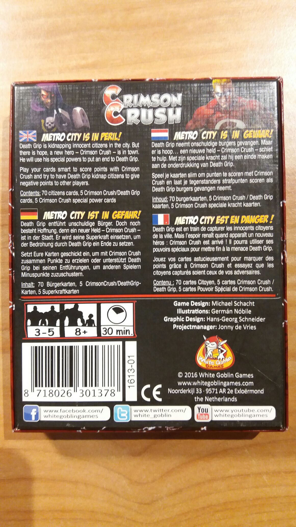Crimson Crush  (3-5) board game collectible [Barcode 8718026301378] - Main Image 2