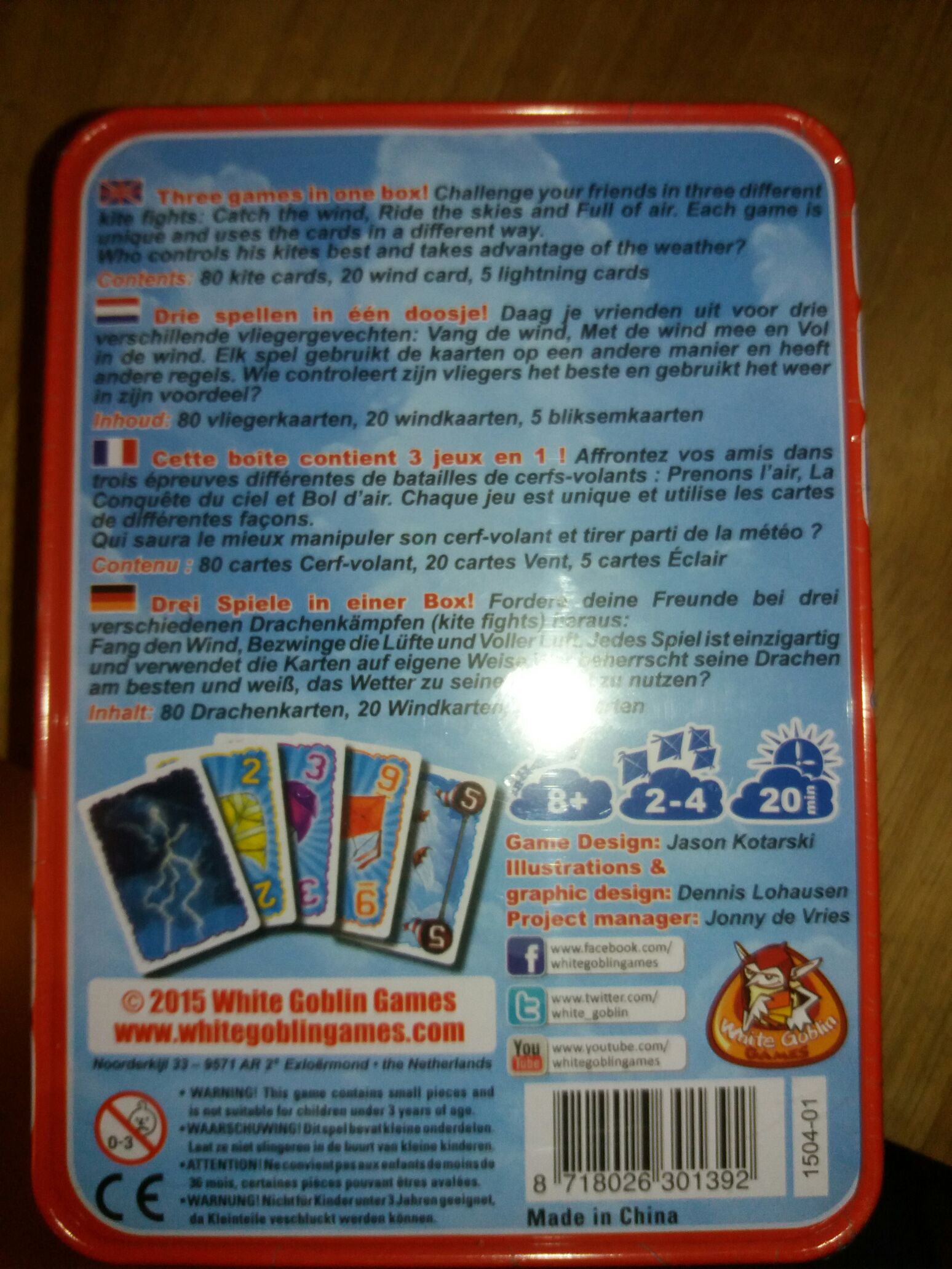 Kite Fight  (4) board game collectible [Barcode 8718026301392] - Main Image 2