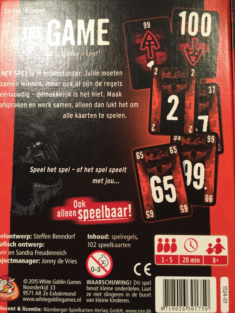 Game, The  (1-5) board game collectible [Barcode 8718026301750] - Main Image 2