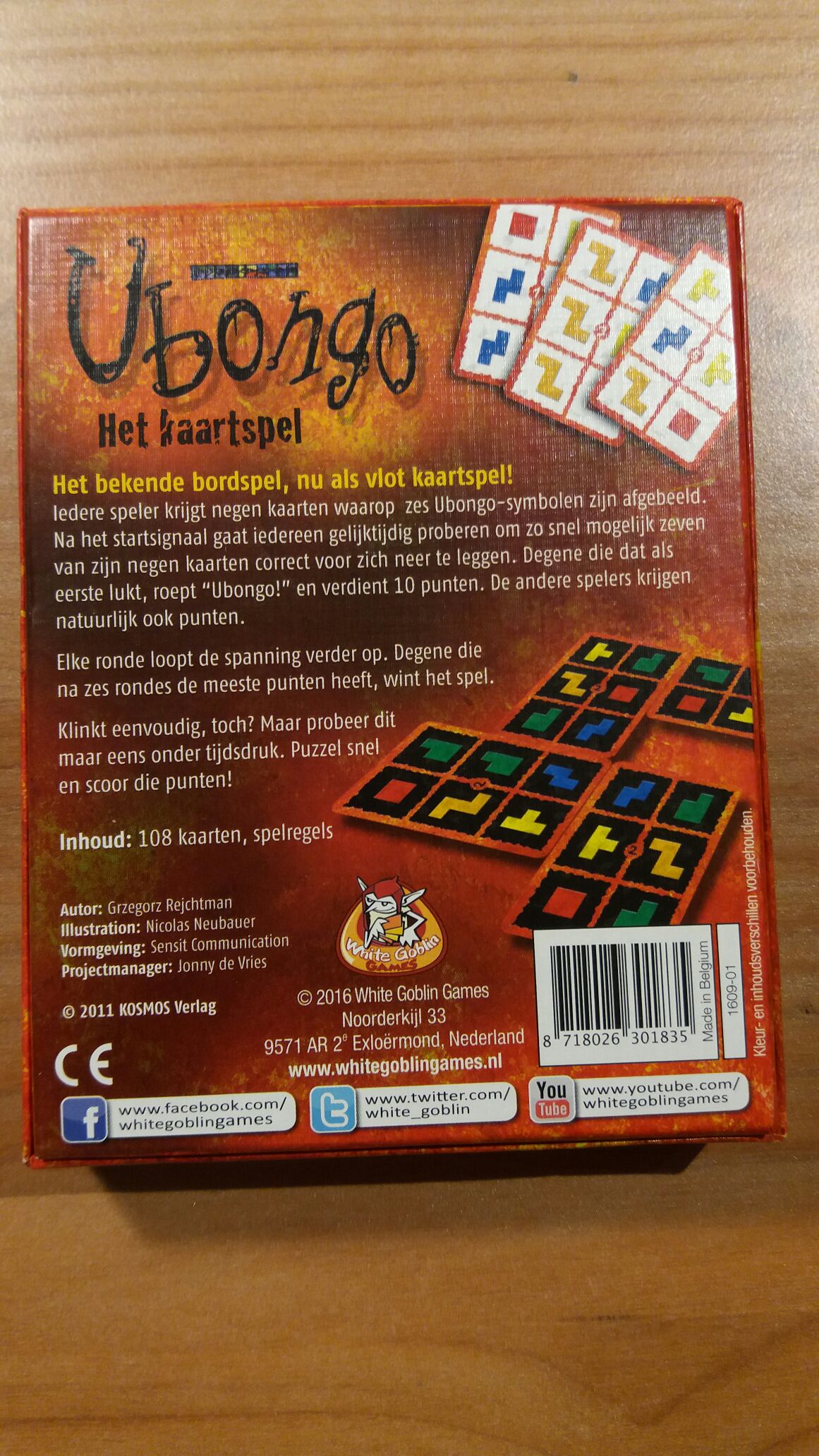 Ubongo het kaartspel  (2-4) board game collectible [Barcode 8718026301835] - Main Image 2