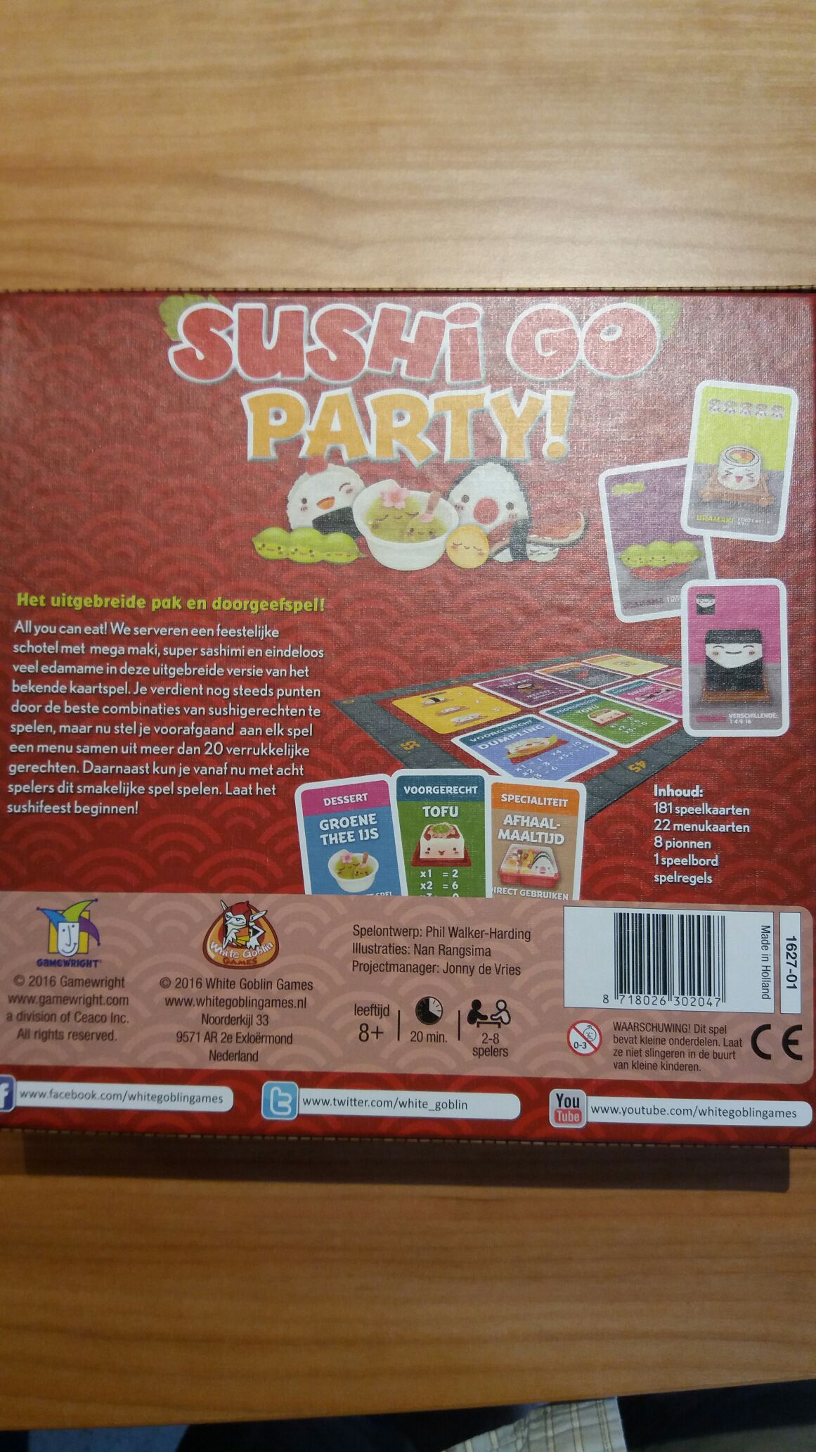 Sushi Go Party!  (2-8) board game collectible [Barcode 8718026302047] - Main Image 2