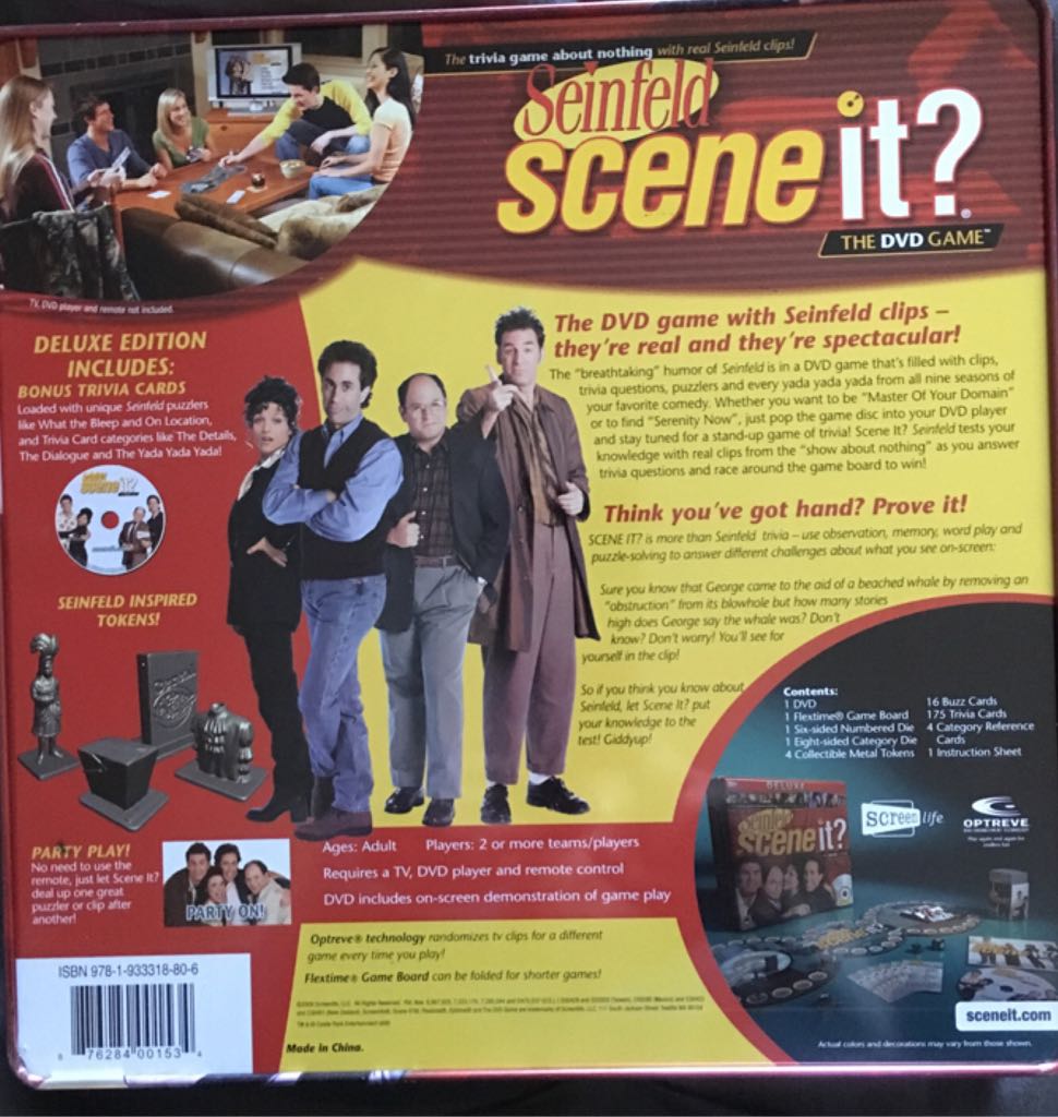 Scene It? Seinfeld  (2 Or More) board game collectible [Barcode 876284001534] - Main Image 2