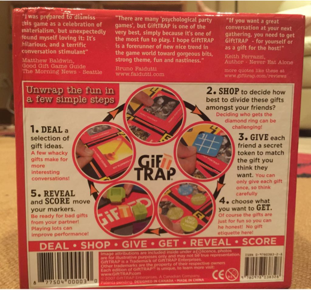 Gift Trap  (3-8) board game collectible [Barcode 877504000030] - Main Image 2