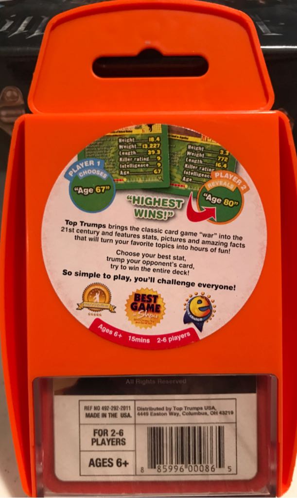 TOP Trumps War Card Game: Harry Potter & the Deathly Hallows Part 2  (2 to 6) board game collectible [Barcode 885996000865] - Main Image 2