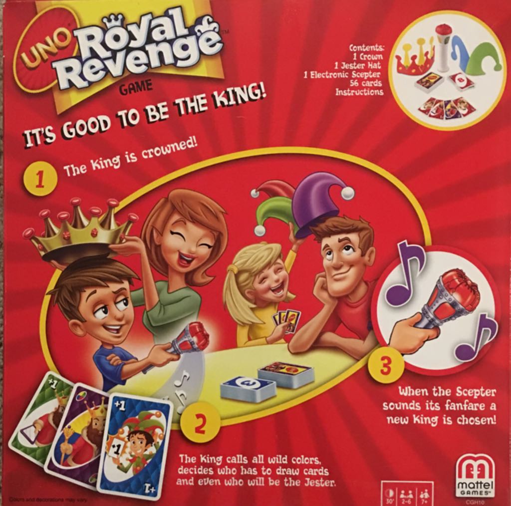 UNO: Royal Revenge   (2-6) board game collectible [Barcode 887961063950] - Main Image 2
