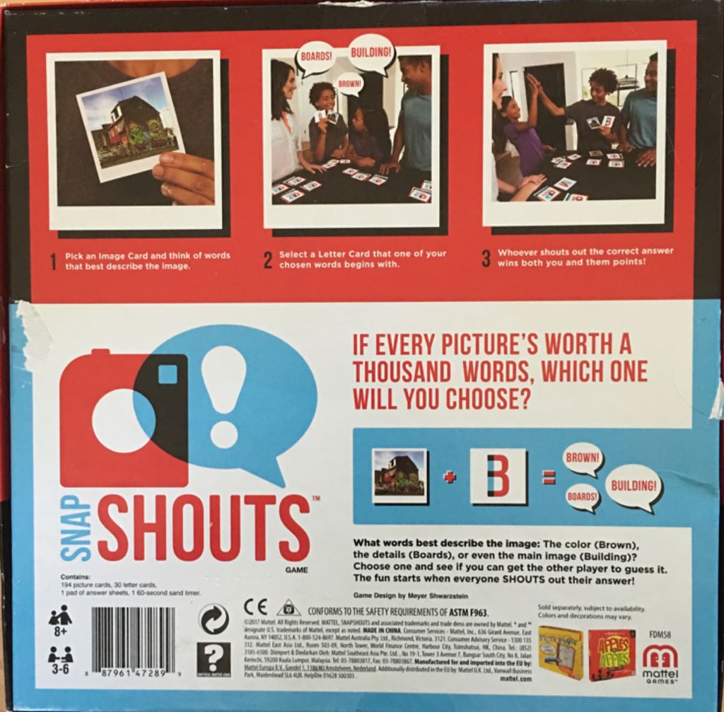 Snap Shouts  (3-6) board game collectible [Barcode 887961472899] - Main Image 2