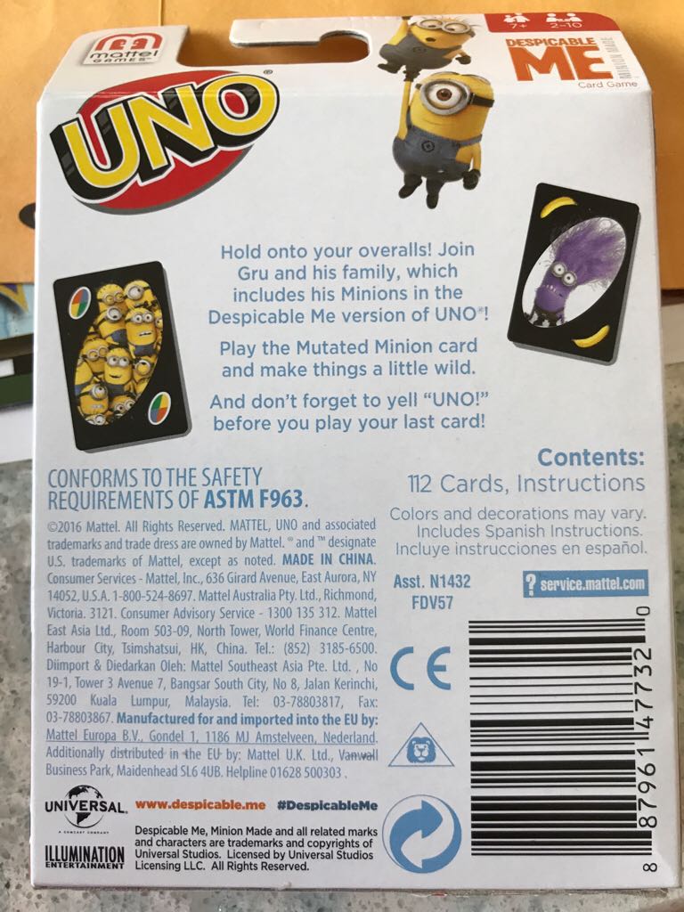 Despicable Me  (2-10) board game collectible [Barcode 887961477320] - Main Image 2