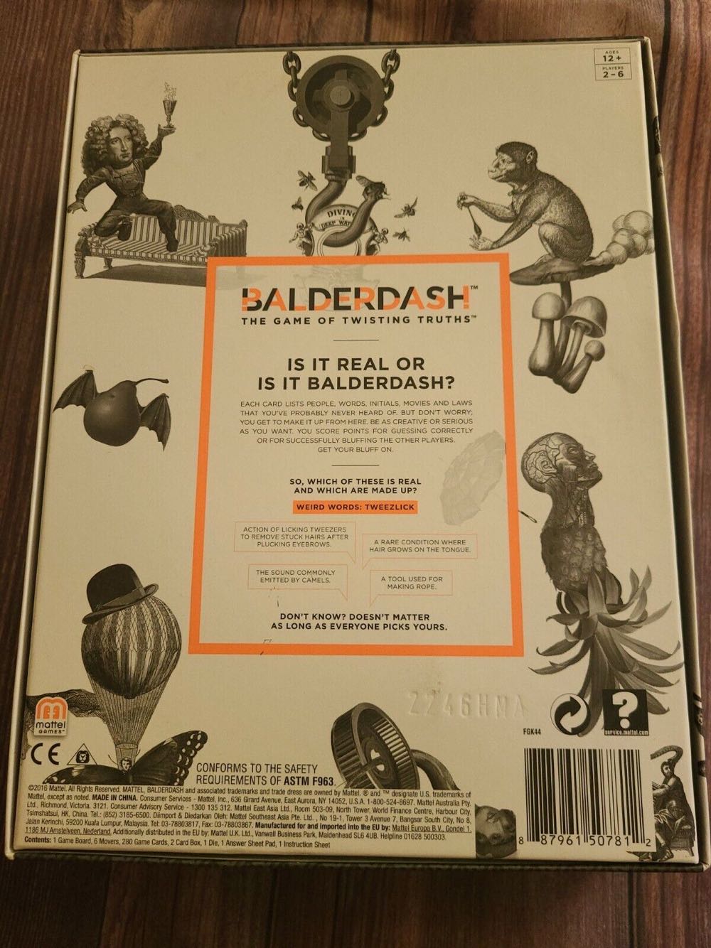 Balderdash 2016  (2-6) board game collectible [Barcode 887961507812] - Main Image 2