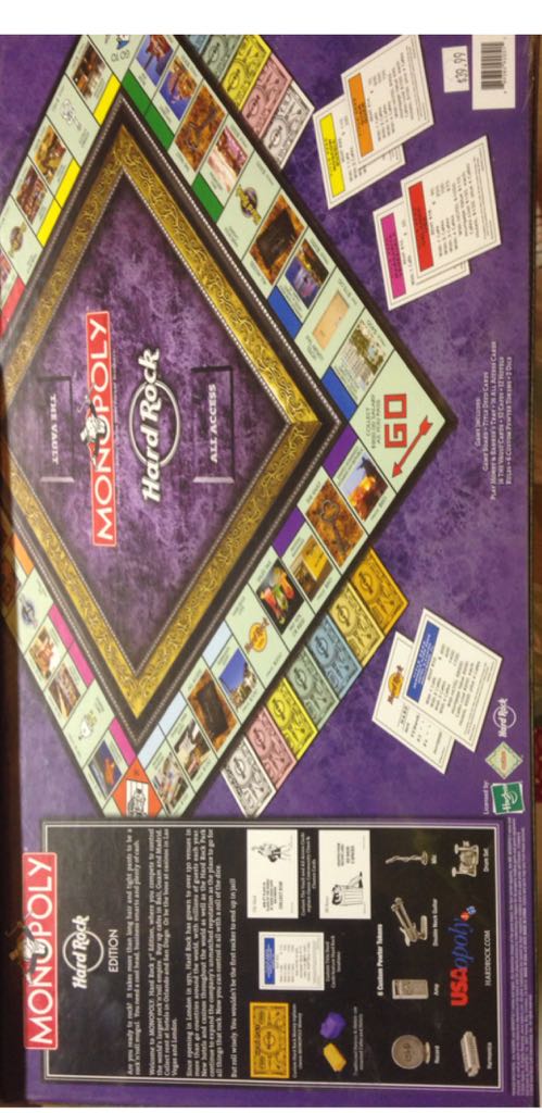 hard rock Monopoly  board game collectible [Barcode 889382920515] - Main Image 2