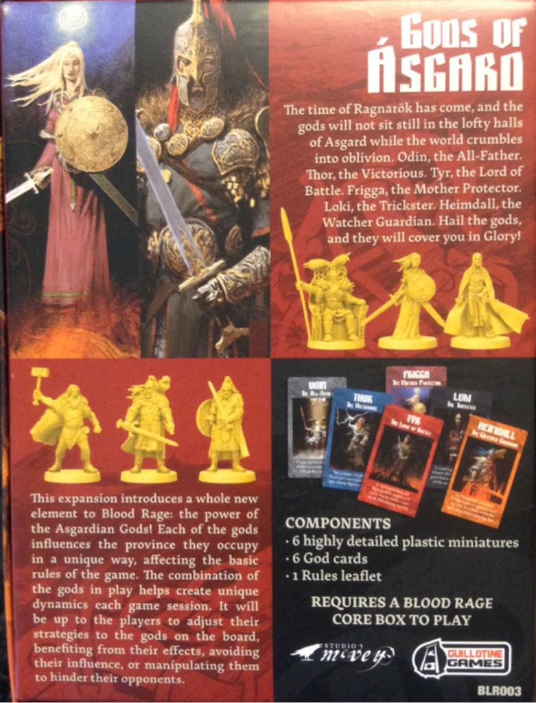 Blood Rage: Gods Of Ashard  (2 to 5) board game collectible [Barcode 889696000477] - Main Image 2