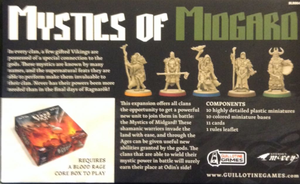 Blood Rage: Mystics of Midgard  (2 to 5) board game collectible [Barcode 889696000484] - Main Image 2