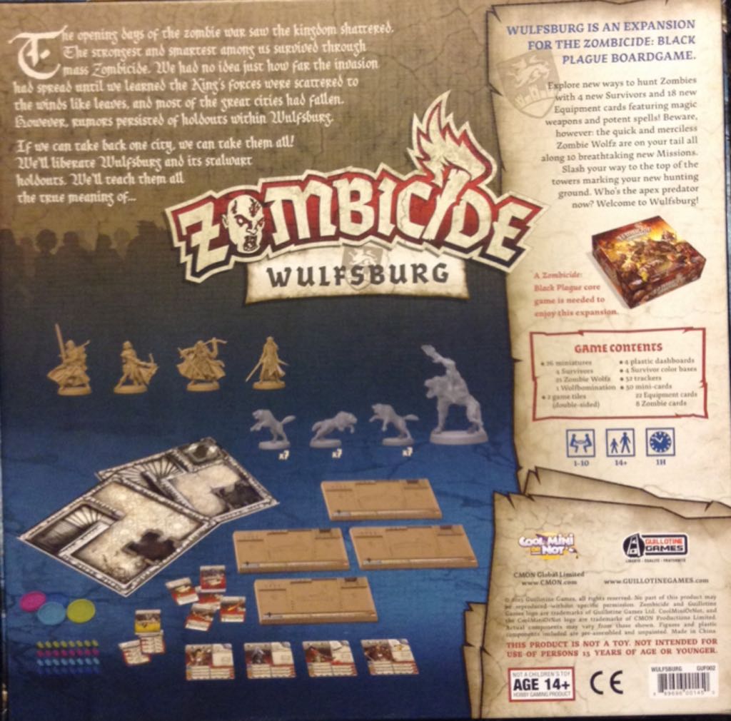 Zombicide: Fantasy: Wulfsburg  (1-10) board game collectible [Barcode 889696001450] - Main Image 2
