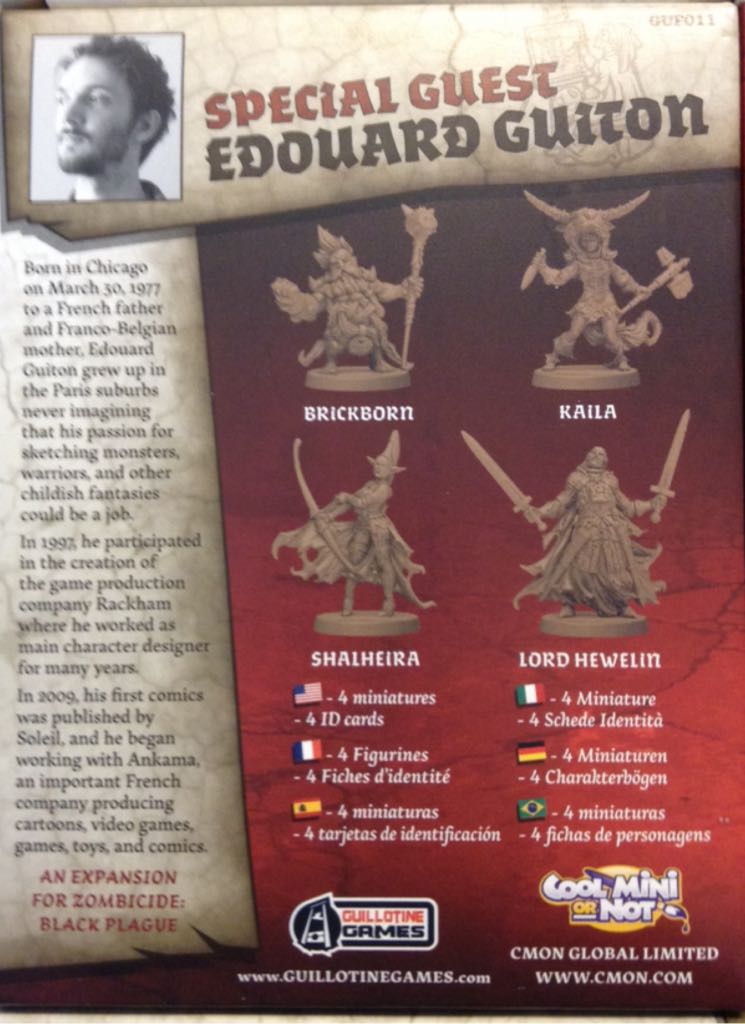 Special Guest Edouard Guiton  (1 to 6) board game collectible [Barcode 889696001900] - Main Image 2