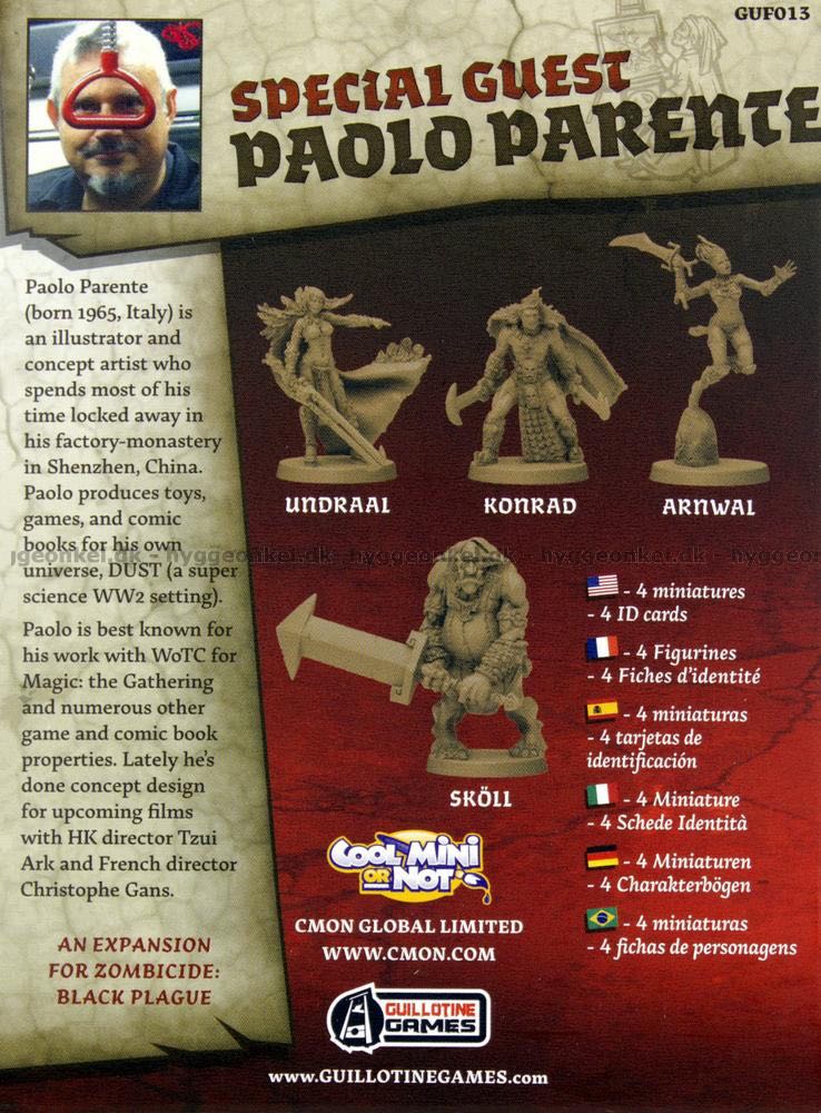 Special Guest Paolo Parente  board game collectible [Barcode 889696001924] - Main Image 2