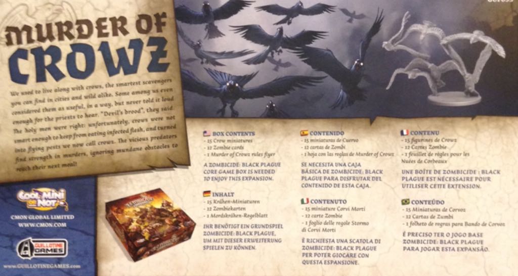 Zombicide Fantasy: Murder of Crowz  (1 to 6) board game collectible [Barcode 889696002099] - Main Image 2