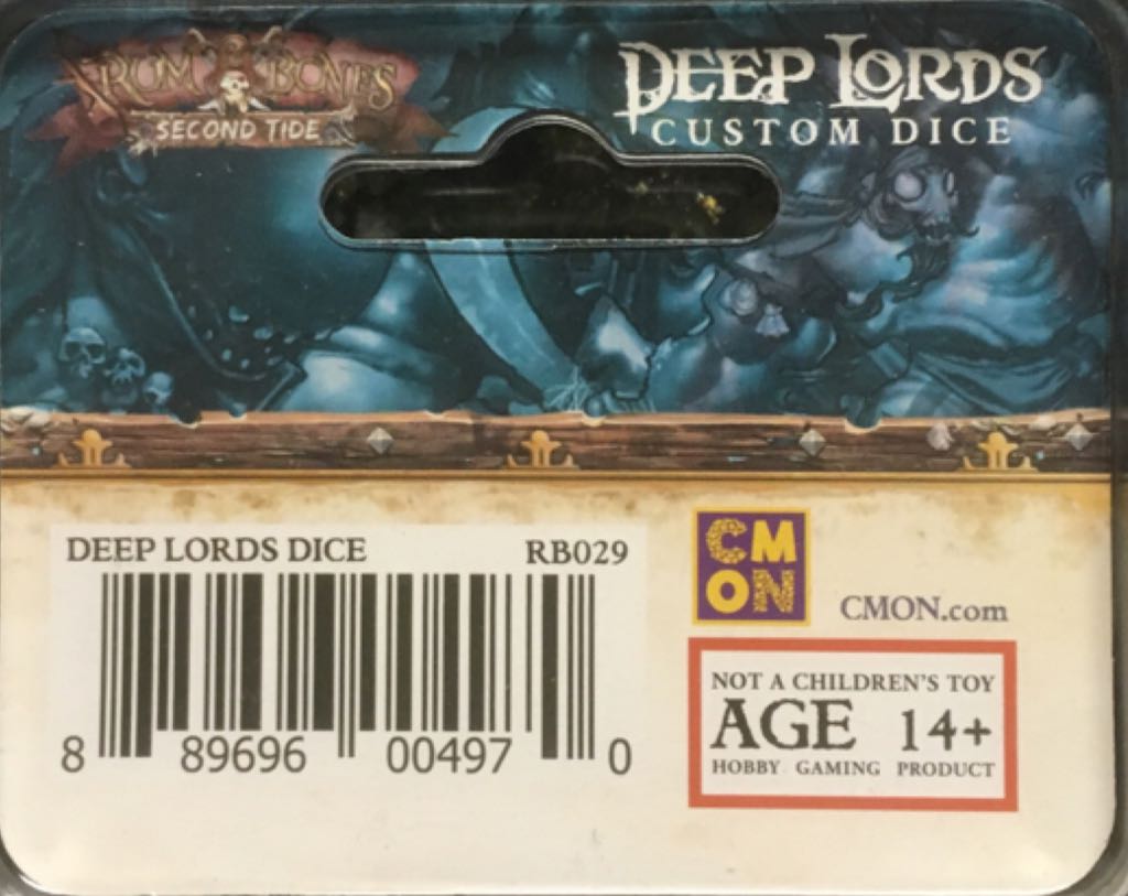 Rum & Bones: Second Tide: Deep Lords Custom Dice  (2 to 6) board game collectible [Barcode 889696004970] - Main Image 2