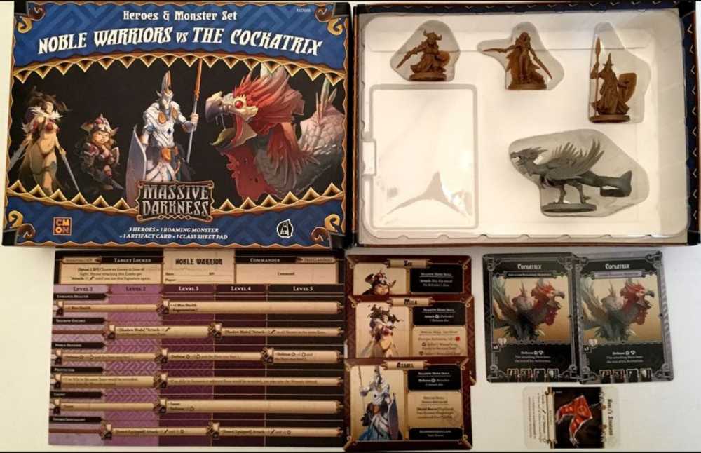 Noble Warriors Vs The Cockatrix  (1 to 6) board game collectible [Barcode 889696006196] - Main Image 3