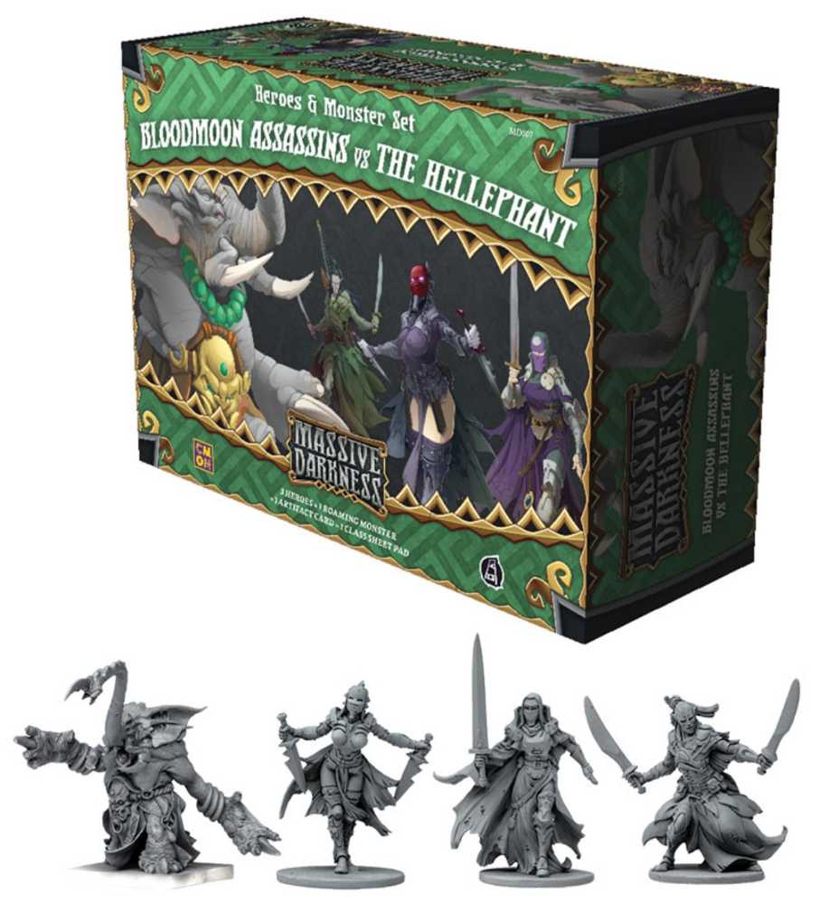 Bloodmoon Assassins Vs The Hellephant  (1 to 6) board game collectible [Barcode 889696006219] - Main Image 3