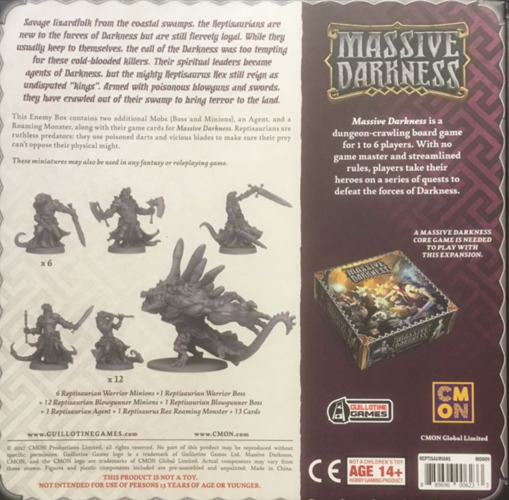 Reptisaurians  (1 to 6) board game collectible [Barcode 889696006233] - Main Image 2