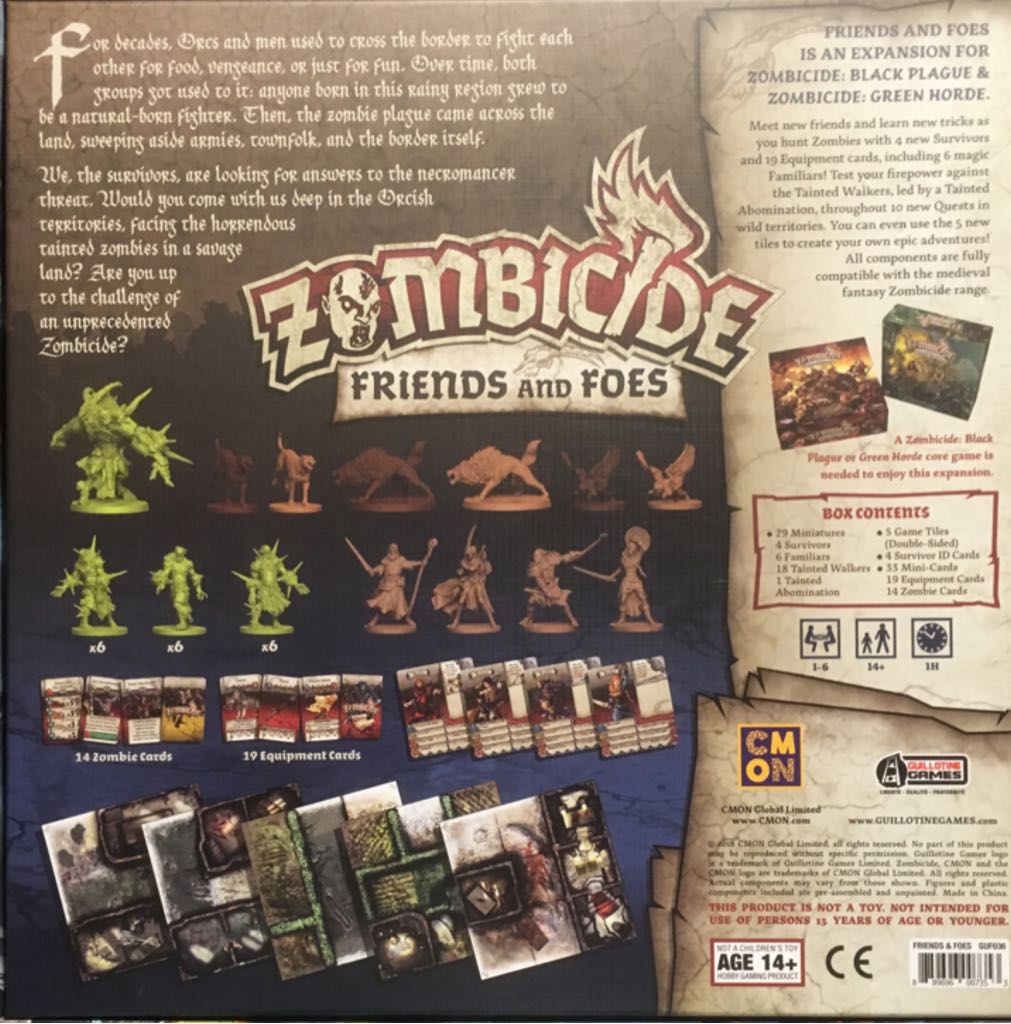 Zombicide: Friends & Foes  (1-6) board game collectible [Barcode 889696007353] - Main Image 2