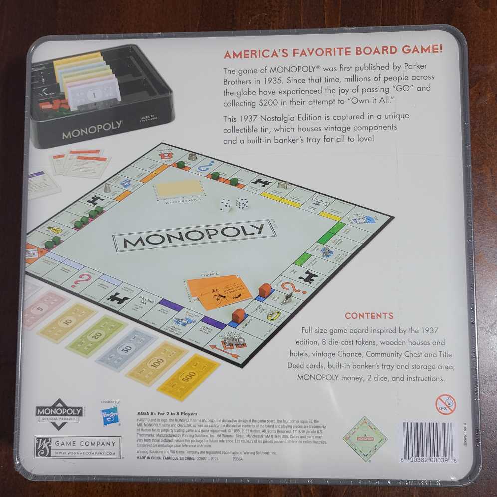 Monopoly Nostalgia Edition  (2-8) board game collectible [Barcode 890382000398] - Main Image 2