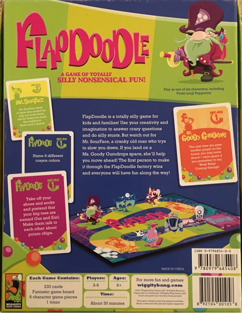 FlapDoodle  (3-6) board game collectible [Barcode 892104001058] - Main Image 2