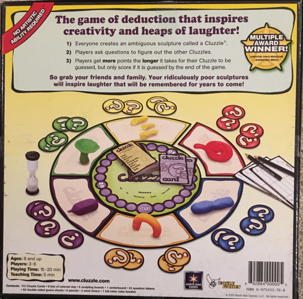 Cluzzle  (3-6) board game collectible [Barcode 892884000005] - Main Image 2