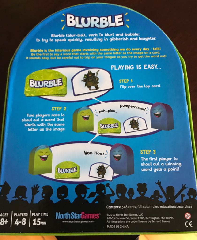 Blurble  (4-8) board game collectible [Barcode 892884000753] - Main Image 2