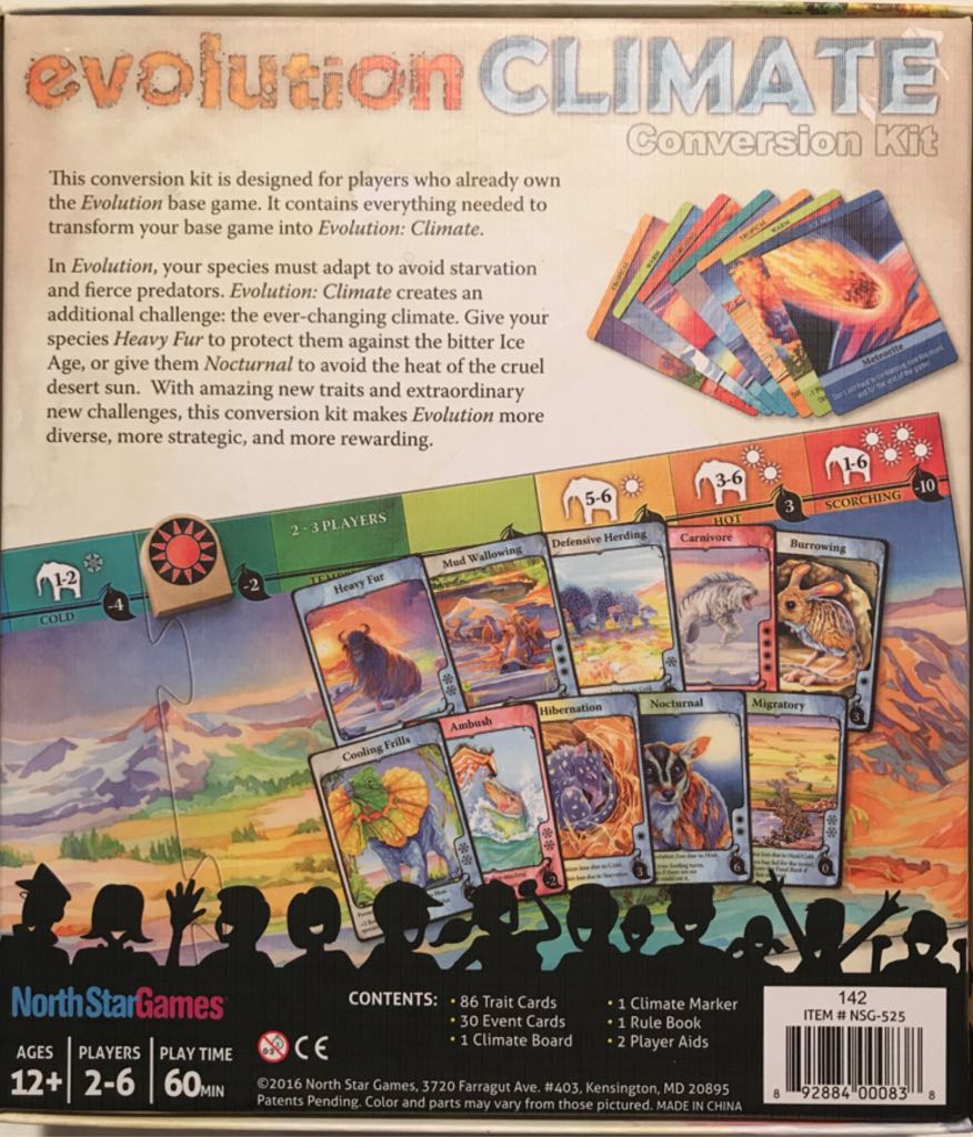 Evolution: Climate Conversion Kit  (2 to 6) board game collectible [Barcode 892884000838] - Main Image 2