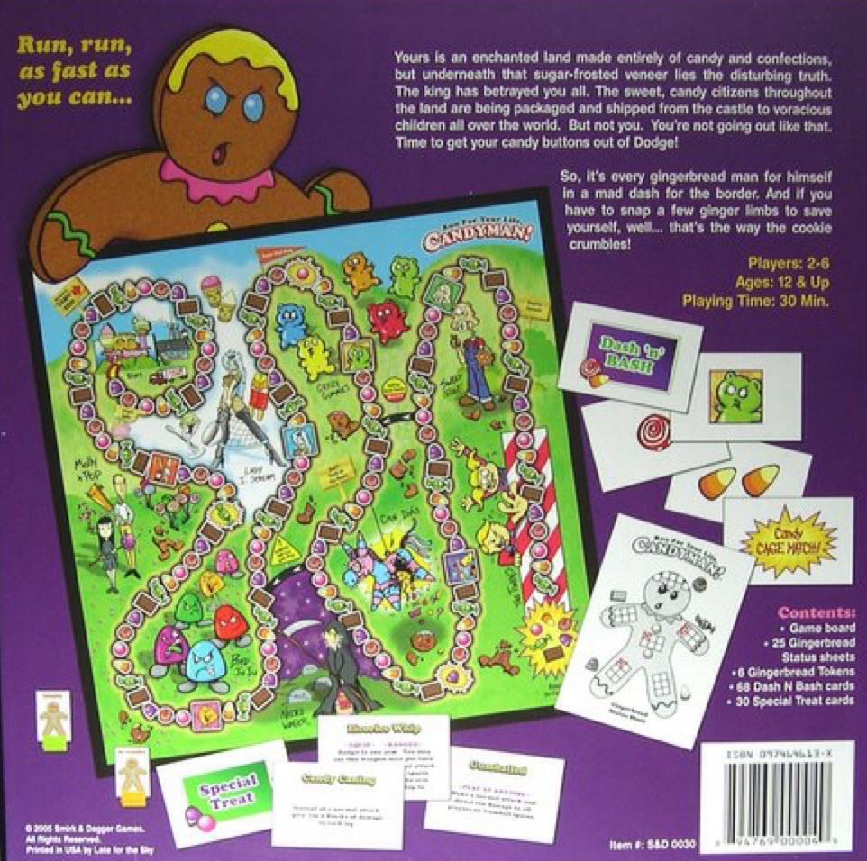 Run For Your Life Candyman  (2-6) board game collectible [Barcode 894769000155] - Main Image 2