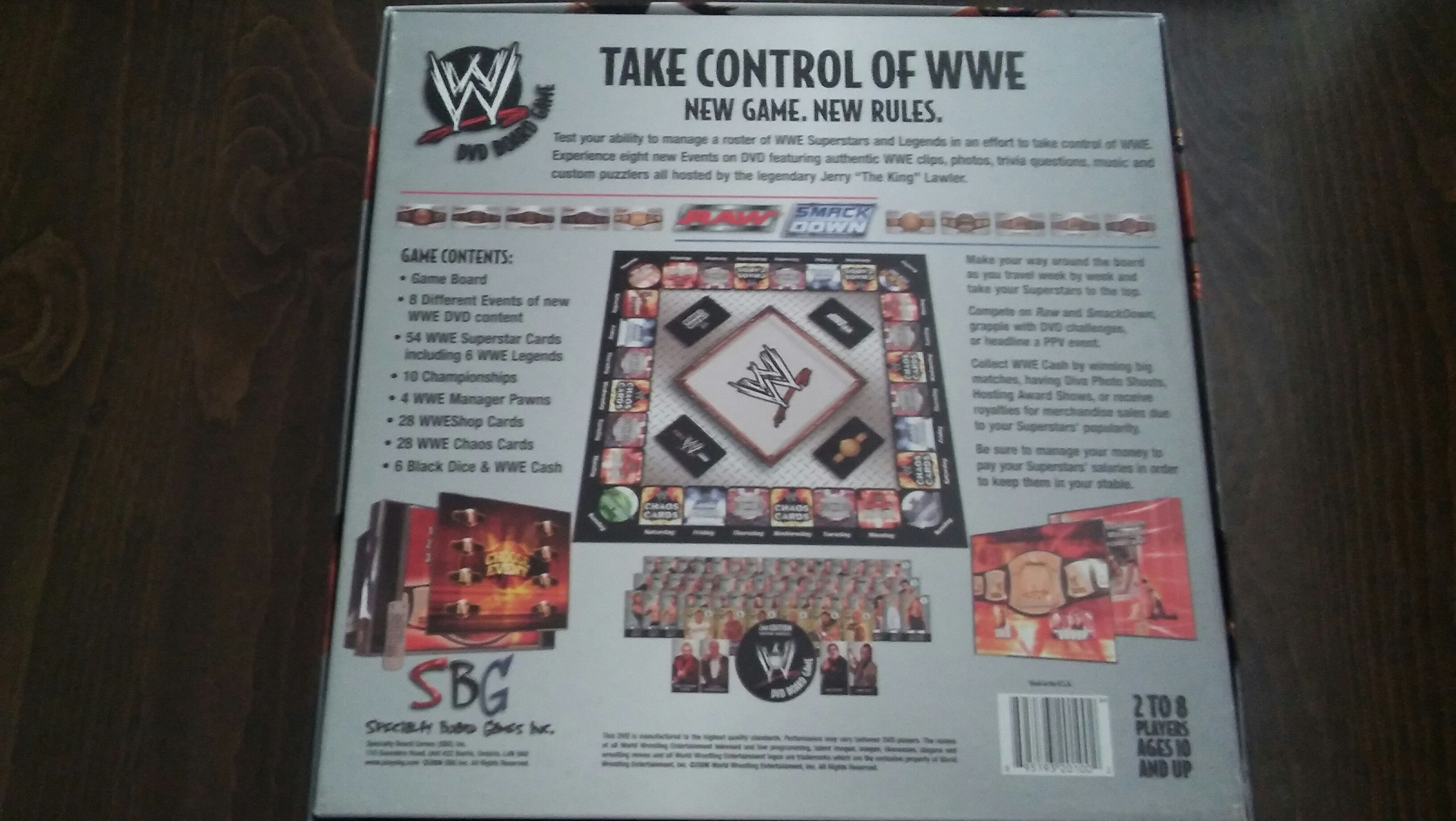 WWE DVD Board Game 2nd Edition  (2-8) board game collectible [Barcode 895193201002] - Main Image 2