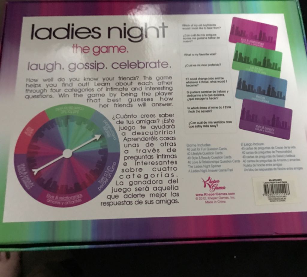 Party Group Friendly Games Ladies Night The Game Bar Ladies Women Best Choice  board game collectible [Barcode 9308051111296] - Main Image 2