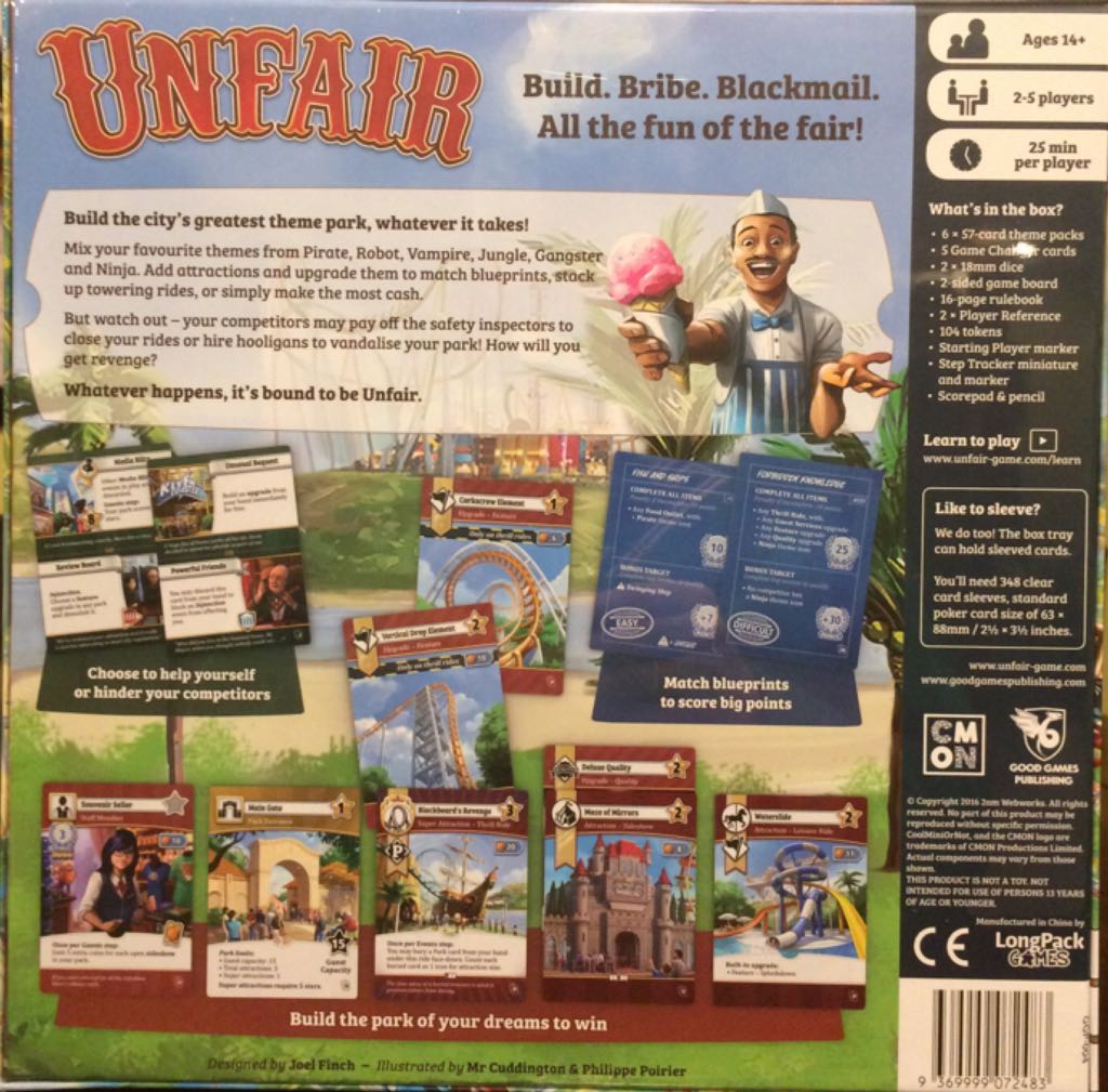 Unfair  (2-5) board game collectible [Barcode 9369999072483] - Main Image 2