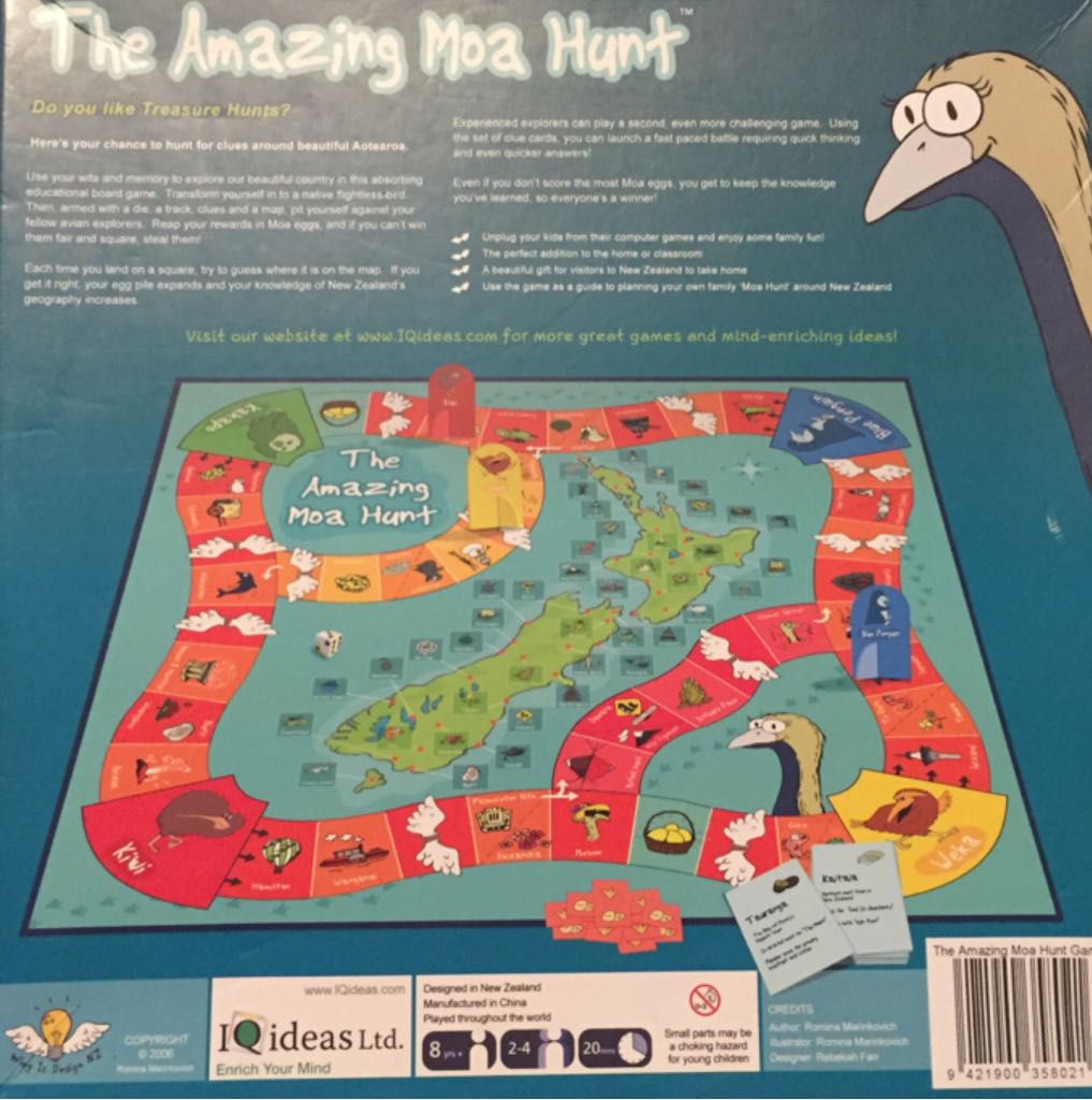 The Amazing Moa Hunt  (2-4) board game collectible [Barcode 9421900358021] - Main Image 2