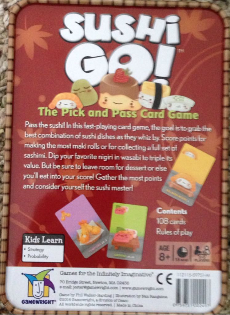 Sushi Go  (2-5) board game collectible [Barcode 9712771002497] - Main Image 2