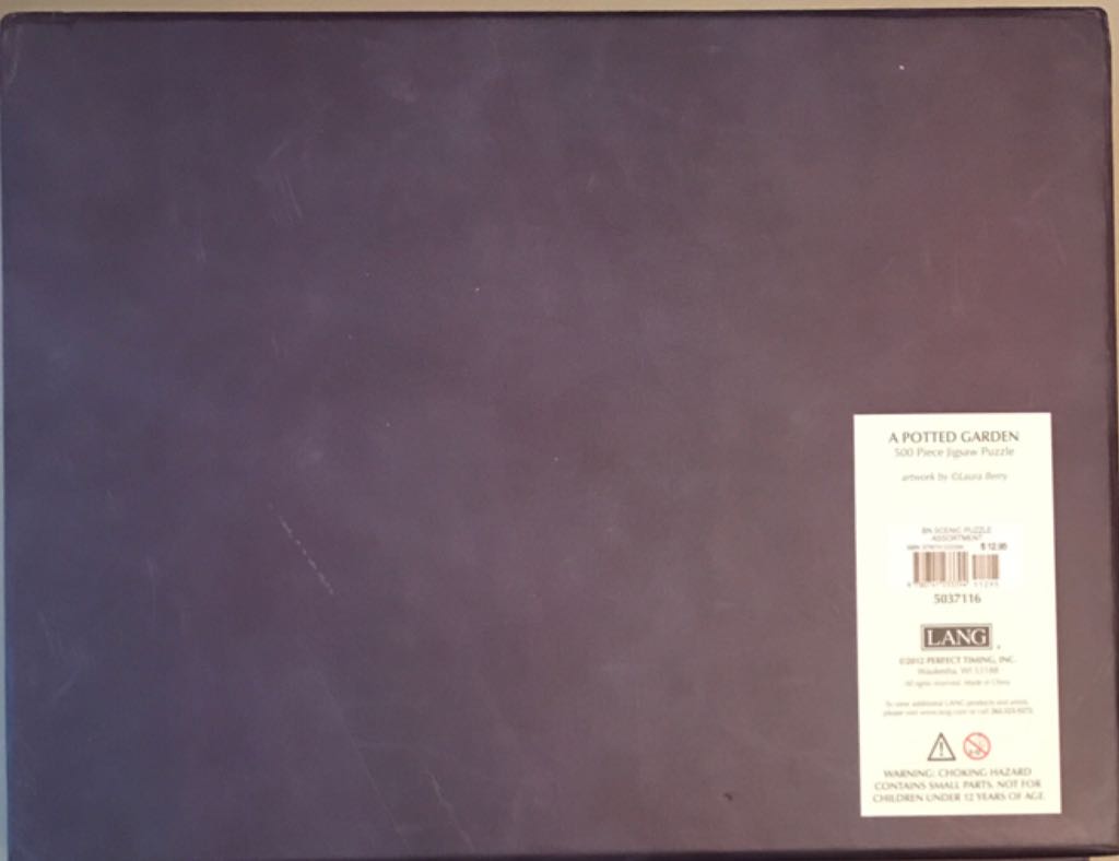 Potted Garden 500 Piece Jigsaw Puzzle, A  board game collectible [Barcode 9780741233394] - Main Image 2