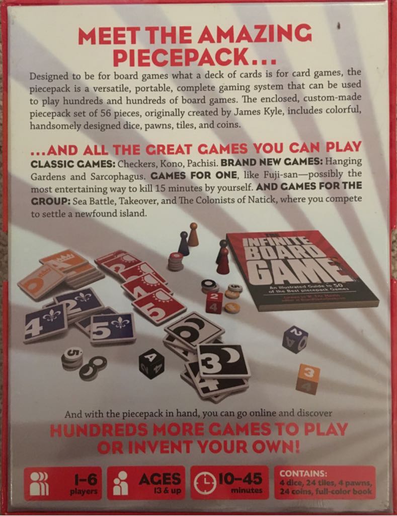 The Infinite Board Game  (1-6) board game collectible [Barcode 9780761185154] - Main Image 2