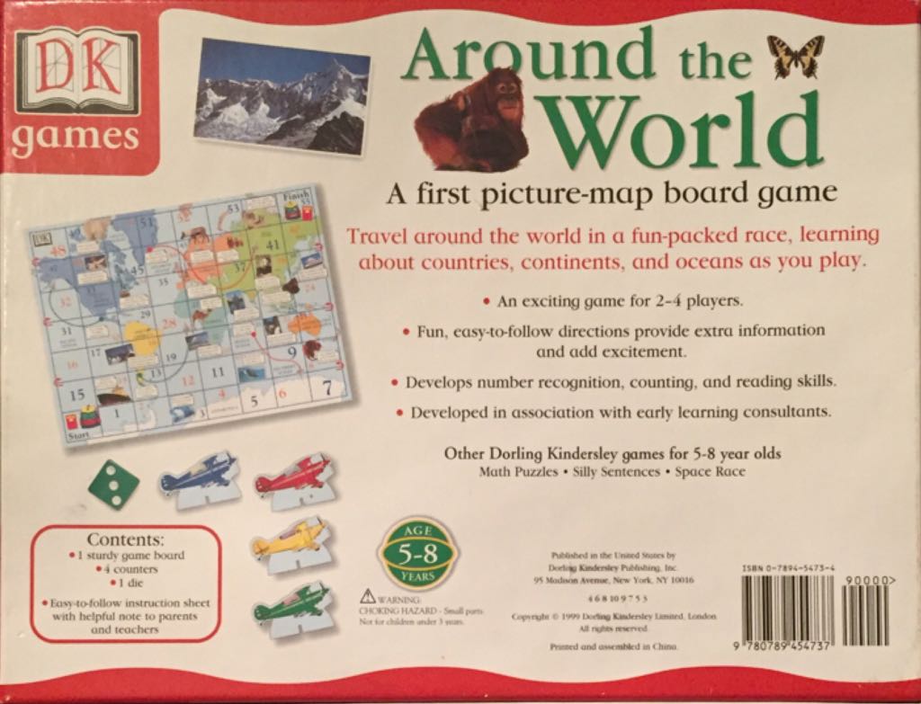 Around the World  (2-4) board game collectible [Barcode 9780789454737] - Main Image 2