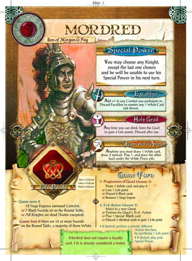 Shadows Over Camelot  (3-7) board game collectible [Barcode 9780975277386] - Main Image 2