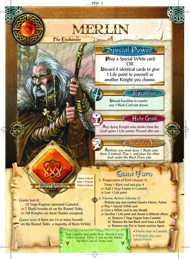 Shadows Over Camelot  (3-7) board game collectible [Barcode 9780975277386] - Main Image 3